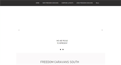Desktop Screenshot of freedomcaravanssouth.com