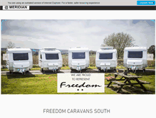 Tablet Screenshot of freedomcaravanssouth.com
